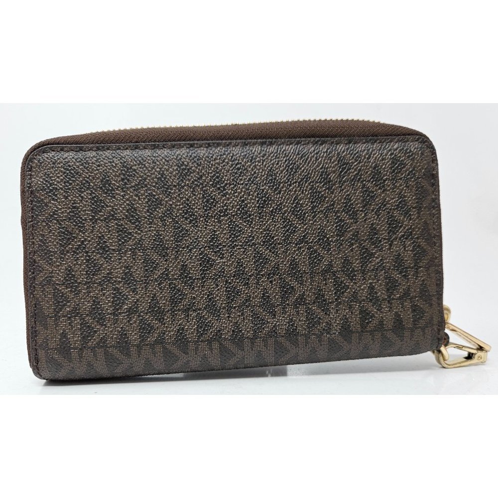Michael Kors MK Signature Large Flat Multi-Function Phone Case Wallet Wristlet - Picture 3 of 6